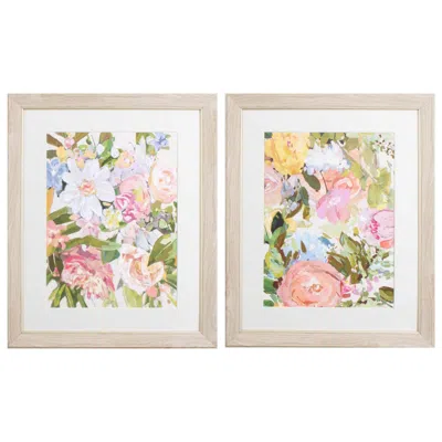 Paragon Abundance Plethera 19"w X 23"h Framed Art Set Of 2 In Multi