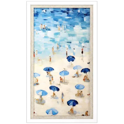 Paragon Aerial Beach Iii 22"w X 40"h Framed Art