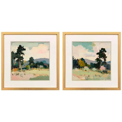 Paragon Afternoon Rest 24"w X 24"h Framed Art - Set Of 2 In Multi