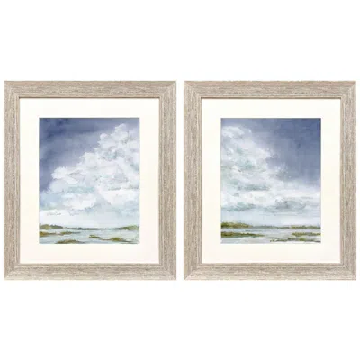 Paragon Afternoon Storm 26"w X 30"h Framed Art - Set Of 2 In Gray