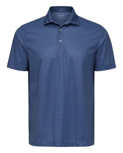 Paragon Aiken Striped Polo In Blue