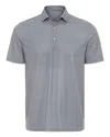 Paragon Aiken Striped Polo In Grey