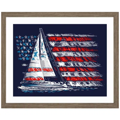 Paragon American Coastal 35"w X 29"h Framed Art