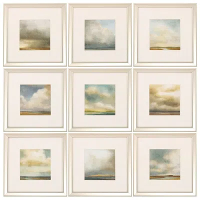 Paragon Atmosphere 16"w X 16"h Transitional Framed Art Set Of 9