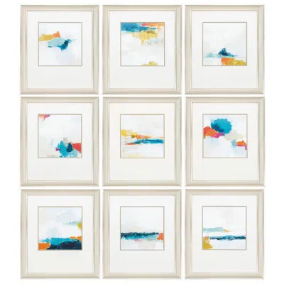 Paragon Atmospheric 14"w X 16"h Framed Art Set Of 9