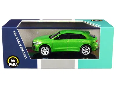Paragon Audi Rs Q8 Java Green Metallic 1/64 Diecast Model Car By