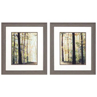 Paragon Autumn Forest 19"w X 22"h Framed Art Set Of 2