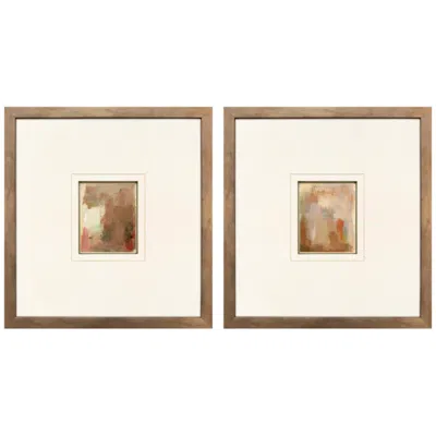 Paragon Autumn Glow 14"w X 15"h Framed Art - Set Of 2 In Multi