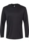 Paragon Bahama Performance Hooded Long Sleeve T-shirt In Black