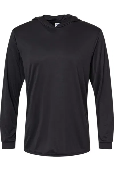 Paragon Bahama Performance Hooded Long Sleeve T-shirt In Black