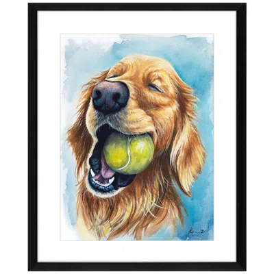 Paragon Ball Is Life - Golden 25"w X 31"h Framed Art