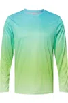 Paragon Barbados Performance Pin Dot Long Sleeve T-shirt In Green