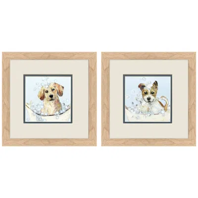 Paragon Bath Time 12"w X 12"h Framed Art Set Of 2