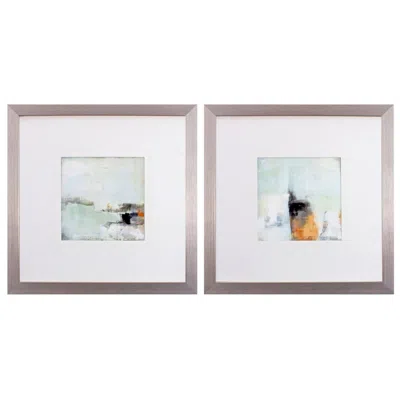 Paragon Bay View Morning 26"w X 26"h Framed Art Set Of 2