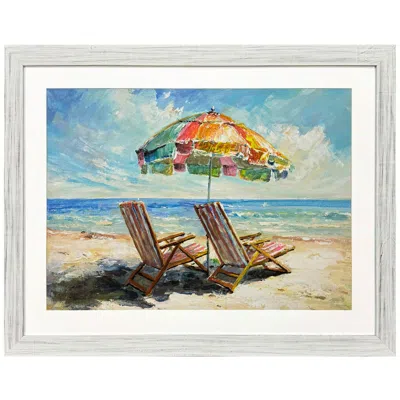 Paragon Beach Vibe 46"w X 36"h Framed Art
