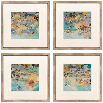 Paragon Beyond The Breeze 17"w X 17"h Framed Art - Set Of 4 In Multi