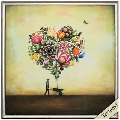 Paragon Big Heart Botany 25"w X 25"h Non-glass Framed Art In Multi