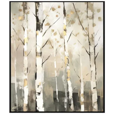 Paragon Birch Silhouette Iii 29"w X 35"h Canvas In Yellow