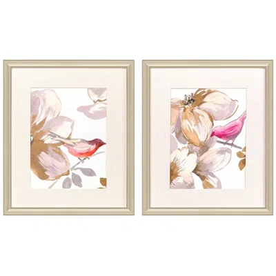 Paragon Bird Chatter 20"w X 24"h Framed Wall Art Set Of 2