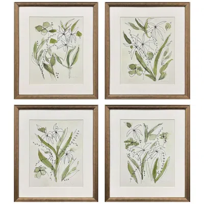 Paragon Bliss 16"w X 19"h Framed Art Set Of 4