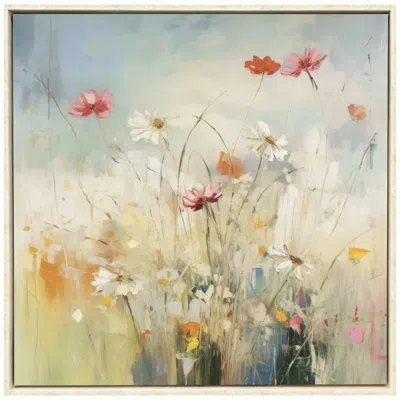 Paragon Blooms In The Meadow I 38"w X 38"h Modern Canvas