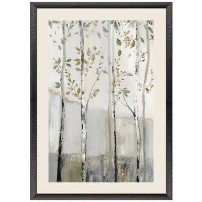 Paragon Blue Birch Serenade I 33"w X 47"h Framed Art In Multi