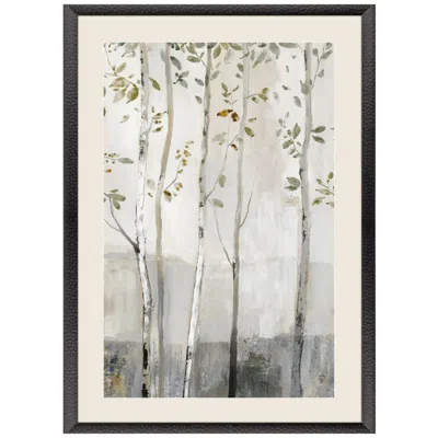 Paragon Blue Birch Serenade Ii 33"w X 47"h Framed Art In Gray