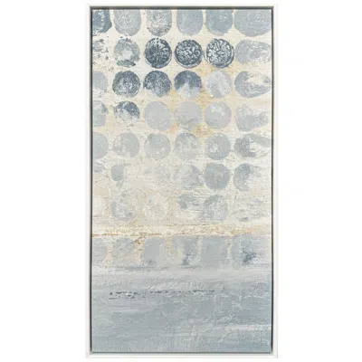 Paragon Blue Dots Ii 26"w X 50"h Canvas