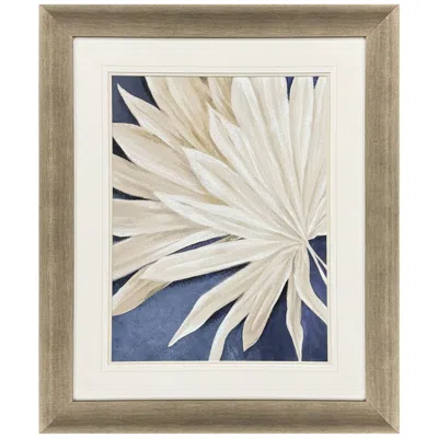 Paragon Blue Dry Palms I 29"w X 35"h Coastal Framed Art