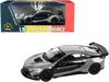 Paragon Bmw I8 Liberty Walk Gray And Black "lb Performance" Series 1/64 Diecast Model Car By