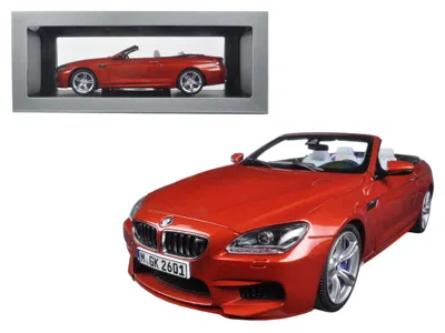Paragon Bmw M6 F12m Convertible Sakhir Orange 1/18 Diecast Model Car By  In Red