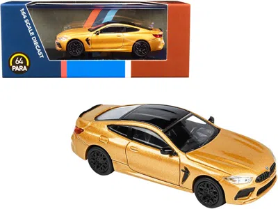 Paragon Bmw M8 Coupe Ceylon Gold Metallic With Black Top 1/64 Diecast Model Car By