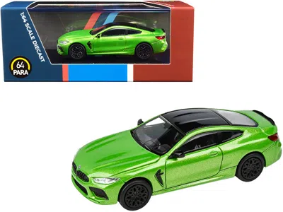 Paragon Bmw M8 Coupe Java Green Metallic With Black Top 1/64 Diecast Model Car By