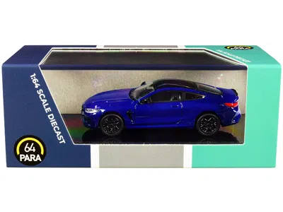 Paragon Bmw M8 Coupe Marina Bay Blue Metallic With Black Top 1/64 Diecast Model Car By  In Gray