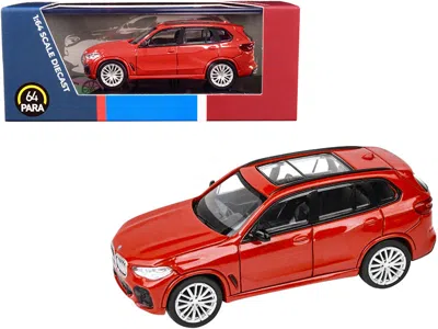 Paragon Bmw X5 With Sunroof Toronto Red Metallic 1/64 Diecast Model Car By