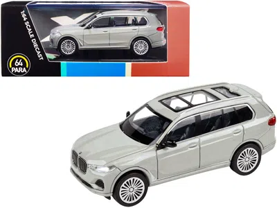 Paragon Bmw X7 With Sunroof Nardo Gray 1/64 Diecast Model Car By  In White