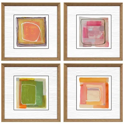 Paragon Bold Gesture 13"w X 13"h Framed Art Set Of 4