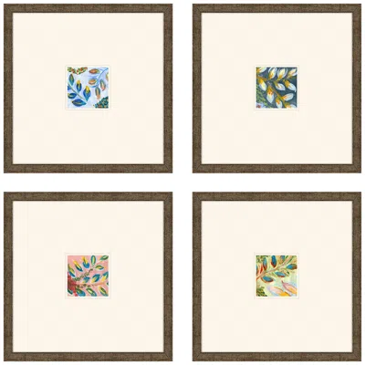 Paragon Botanica Iii 16" Square 4-piece Framed Giclee Wall Art Set
