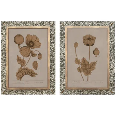 Paragon Botanical Wonder I 22"w X 30"h Wall Sculpture - Set Of 2 In Multi