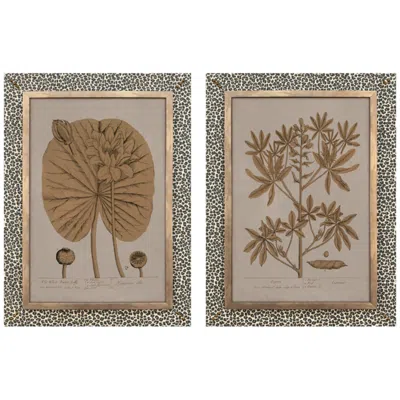 Paragon Botanical Wonder Ii 22"w X 30"h Wall Sculpture - Set Of 2 In Multi