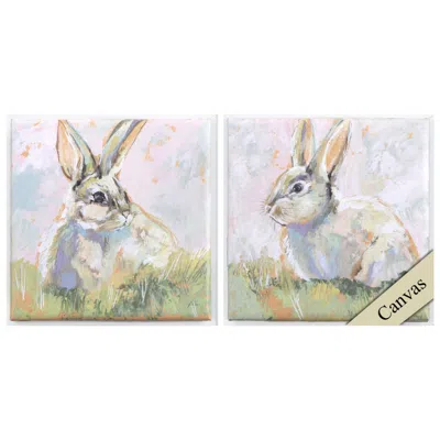 Paragon Bugsy Piper 9"w X 9"h Canvas Set Of 2 In Multi