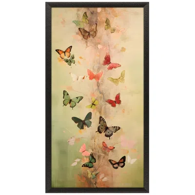 Paragon Butterfly Tower 27"w X 51"h Framed Art In Multi