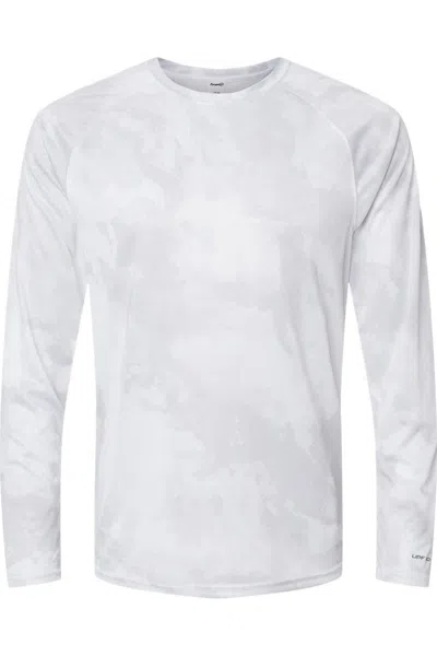 Paragon Cabo Camo Performance Long Sleeve T-shirt In White