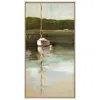 Paragon Calm Waters 49"h Rectangular Giclee Framed Canvas Wall Art