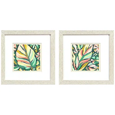 Paragon Candy Tropicals Ii 11"w X 11"h Coastal Framed Art Set Of 2