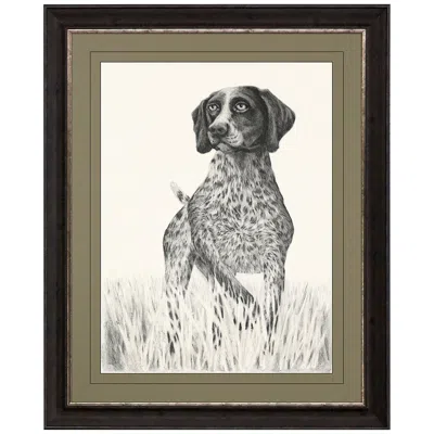 Paragon Canine Watch 44" High Rectangular Giclee Framed Wall Art