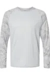 Paragon Cayman Performance Camo Colorblocked Long Sleeve T-shirt In Multi