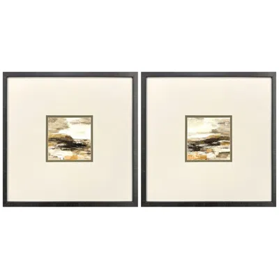 Paragon Cinnamon Shore 30"w X 30"h Framed Art - Set Of 2