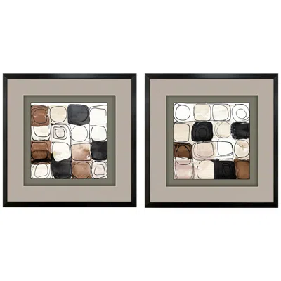 Paragon Circular Square 27"w X 27"h Framed Art Set Of 2