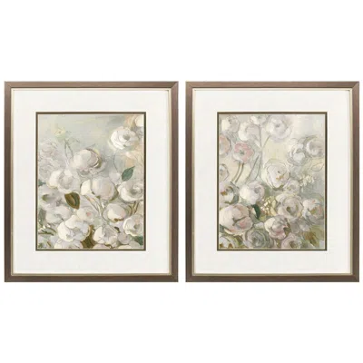 Paragon Climbing Roses 17"w X 20"h Framed Wall Art Set Of 2